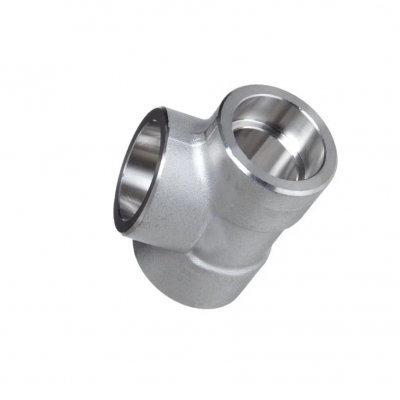 Tee acero inoxidable socket well both-well